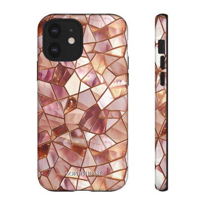 Rose' Runway in Champagne Mosaic - Tough Phone Case