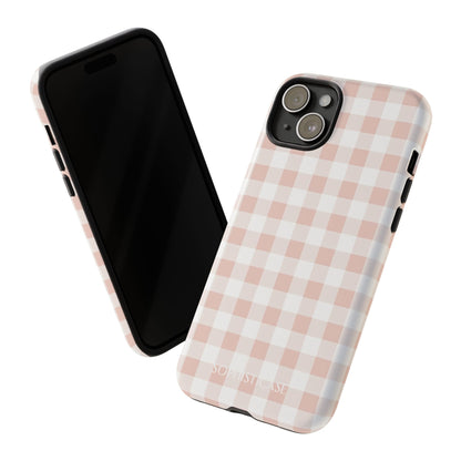 Tough Case - Gingham in Neutral Beige