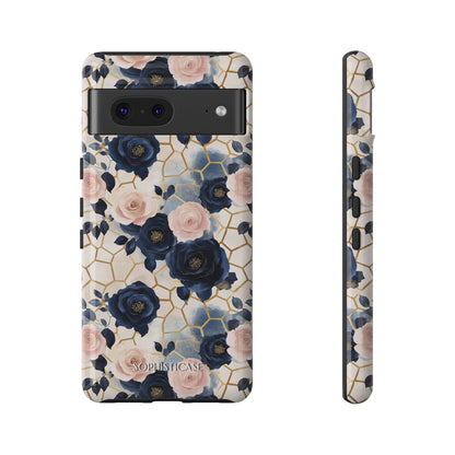 Royal Floral in Navy Hive - Tough Phone Case