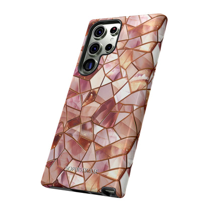 Rose' Runway in Champagne Mosaic - Tough Phone Case