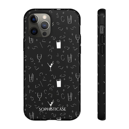 Cocktail Hour in Black - iPhone Case