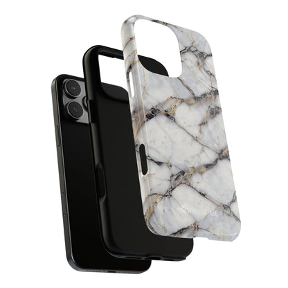 Marble Opulence in Cracked Beige - iPhone Case, Samsung Galaxy Case, Google Pixel Case