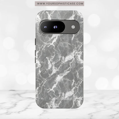 Marble Crush in Charcoal Grey - Tough Phone Case