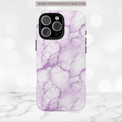 Marble Opulence in Purple - iPhone Case