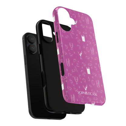 Cocktail Hour in Purple - iPhone Case