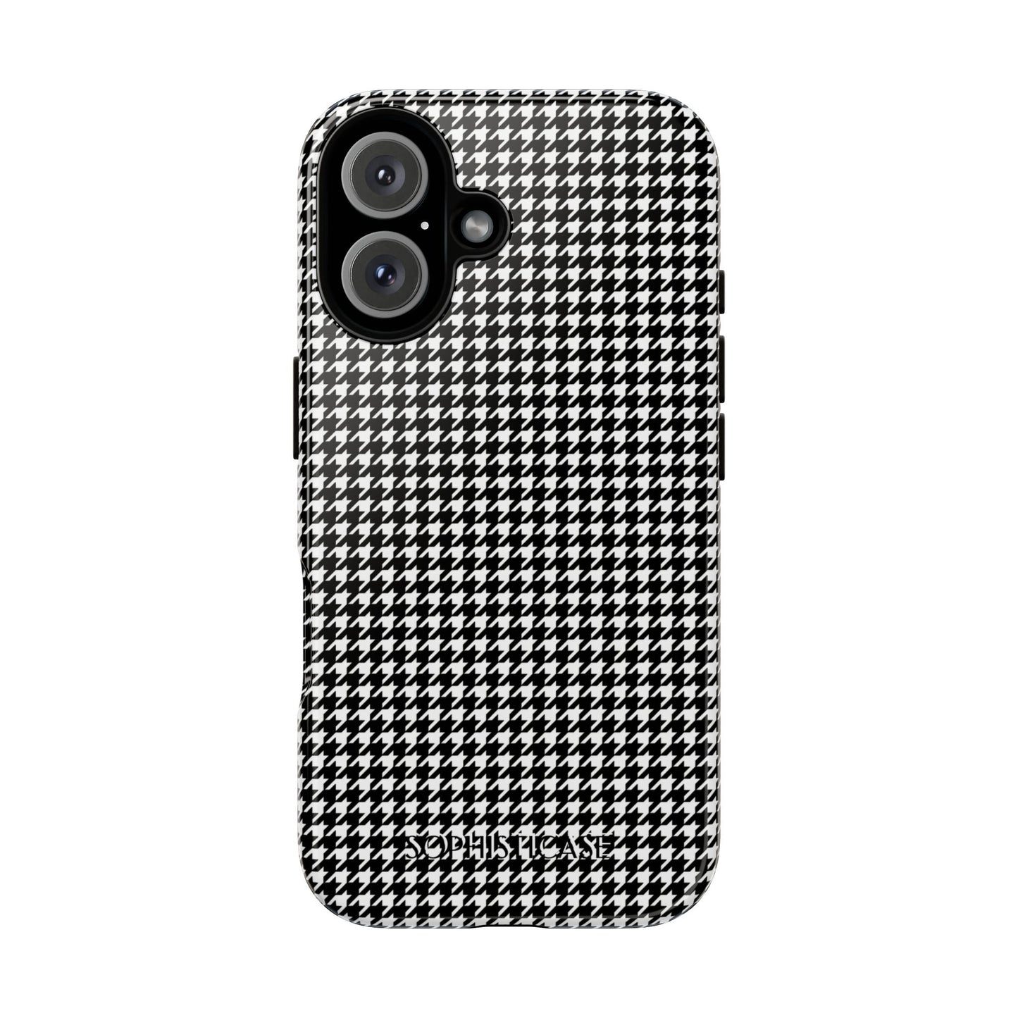 Houndstooth in Black - Drop Proof Phone Case for iPhone