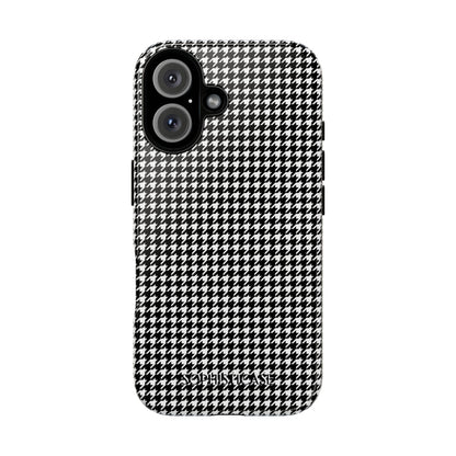 Houndstooth in Black - Drop Proof Phone Case for iPhone