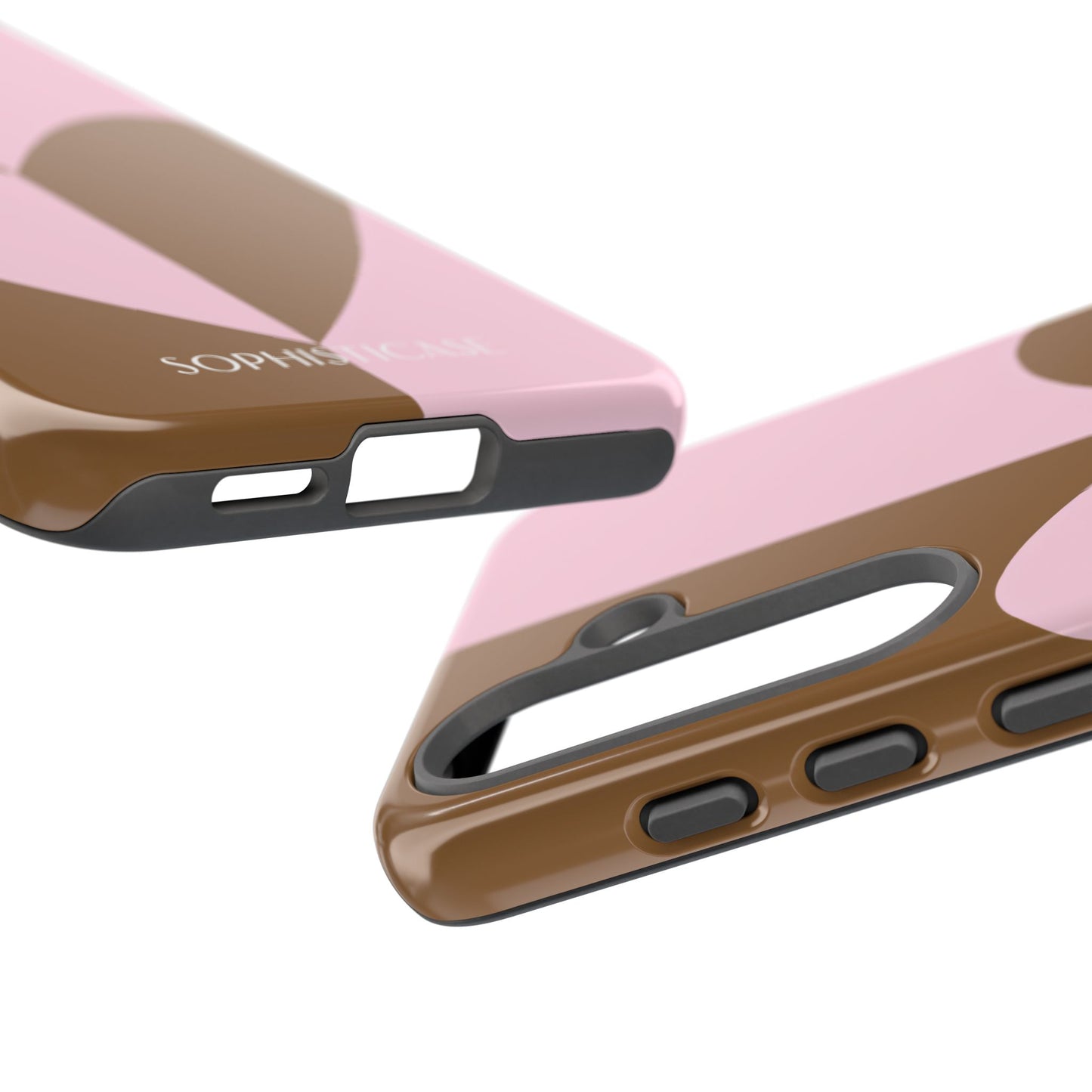 Be Mine in Pink and Brown - iPhone Case, Samsung Galaxy Case, Google Pixel Case