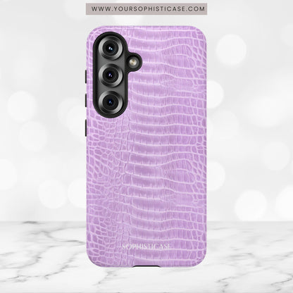 Luxe Leather in Purple - Tough Phone Case