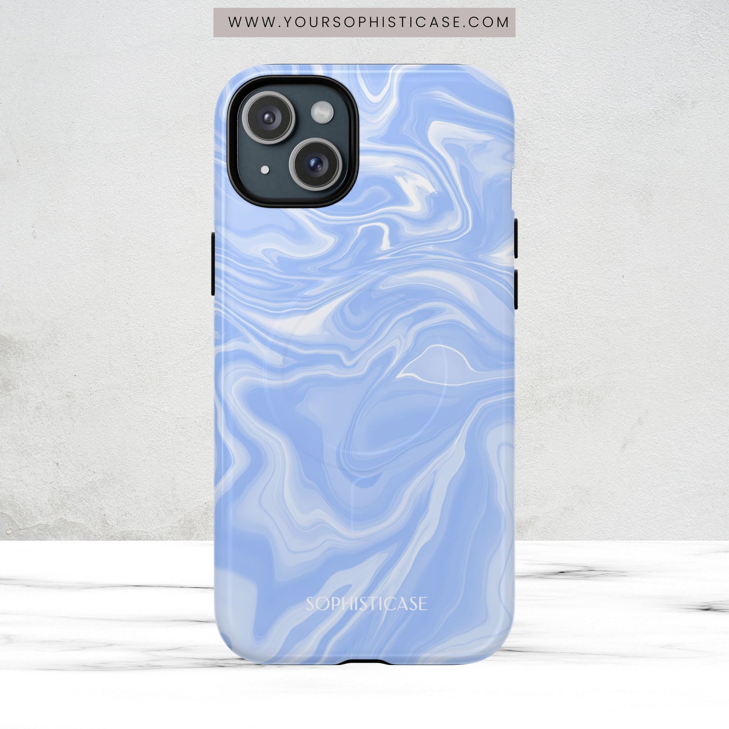 Liquid Dreams in Smoke Blue - Magsafe Case