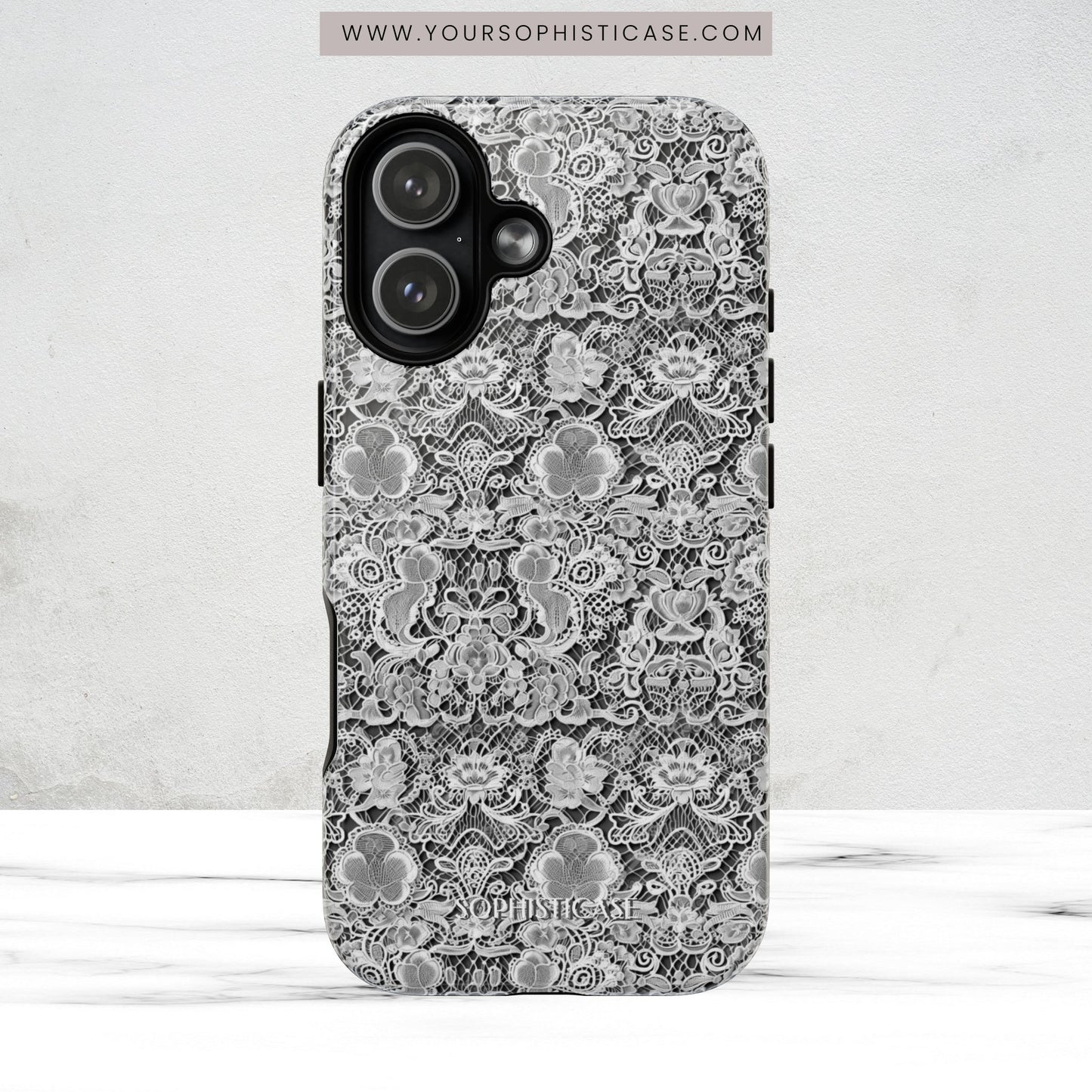 Luxe Lace in Black - Magsafe Case