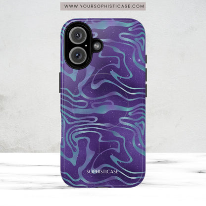 Cosmic Gold in Blue & Purple - iPhone Magsafe Case