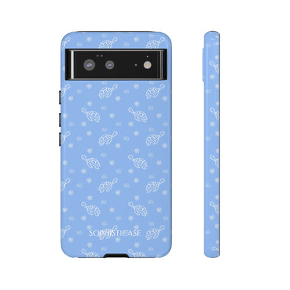 Turtle Island in Blue - Protective Phone Case for Google Pixel