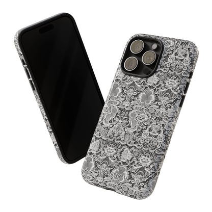 Luxe Lace in Black - Tough Phone Case