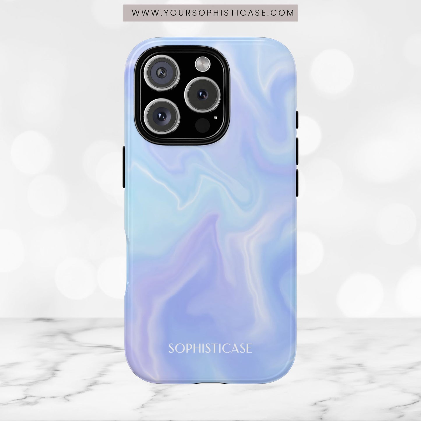 Liquid Magic in Blue Haze - iPhone Case