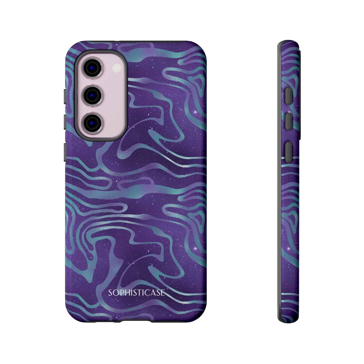 Cosmic Zebra in Blue & Purple - iPhone Case, Samsung Galaxy Case, Google Pixel Case