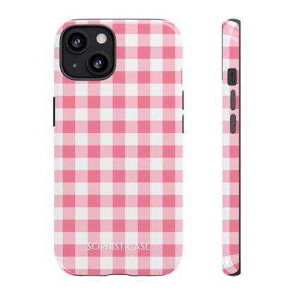 Tough Case - Gingham in Salmon