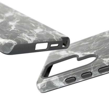 Marble Crush in Charcoal Grey - iPhone Case, Samsung Galaxy Case, Google Pixel Case