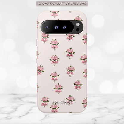 The Sweetest Thing in Coquette Rose Bouquet - iPhone Case, Samsung Galaxy Case, Google Pixel Case