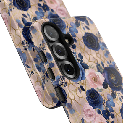 Royal Floral in Navy Blush - Tough Phone Case