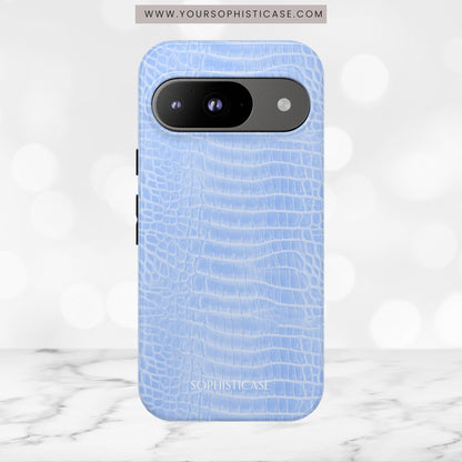 Luxe Leather in Blue - Tough Phone Case