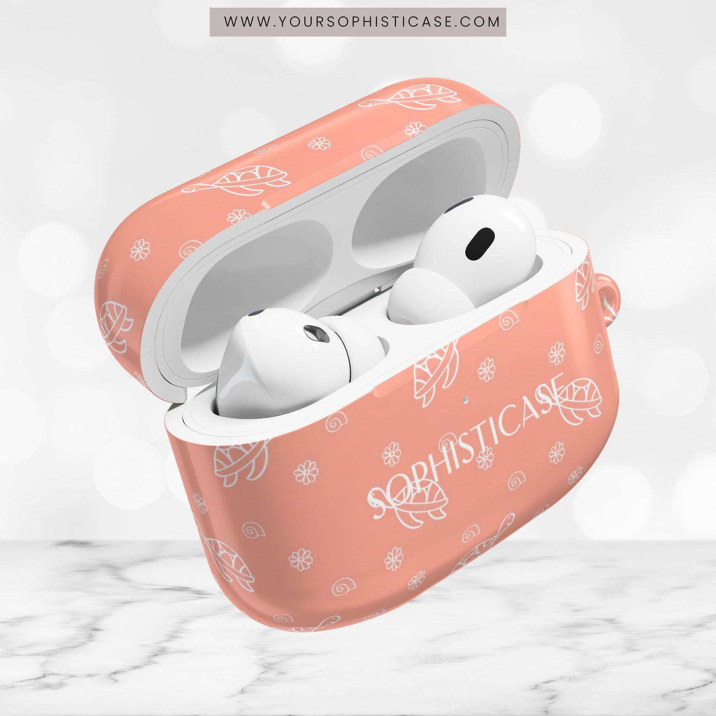 AirPod Cases - Turtle Island in Orange