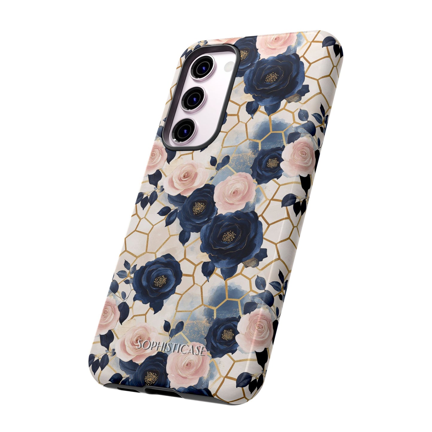 Royal Floral in Navy Hive - Tough Phone Case