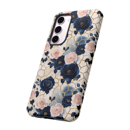 Royal Floral in Navy Hive - Tough Phone Case