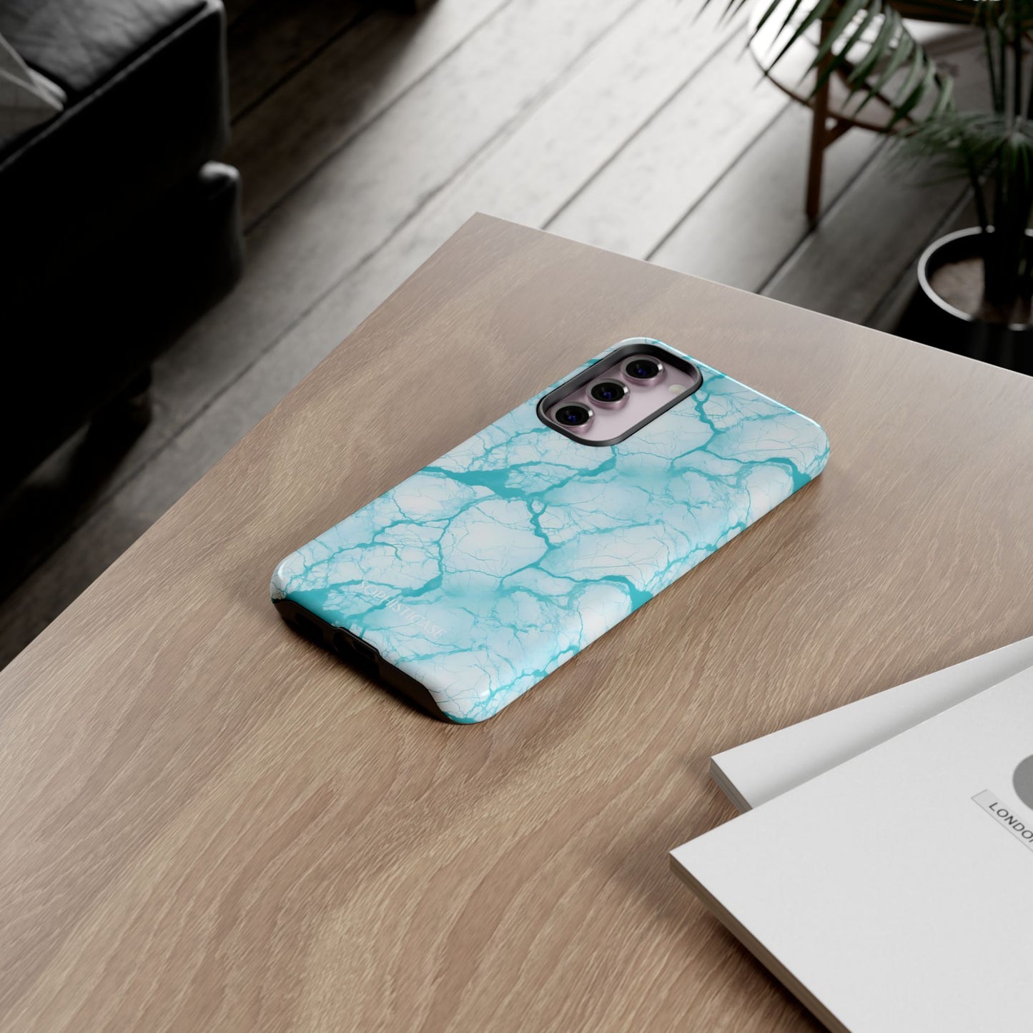 Marble Opulence in Aqua - Tough Phone Case