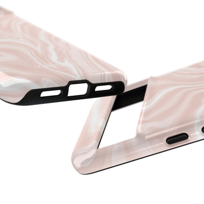 Liquid Dreams in Neutral Beige - Tough Phone Case