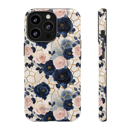 Royal Floral in Navy Hive - Tough Phone Case