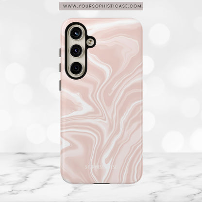 Liquid Dreams in Neutral Beige - Tough Phone Case