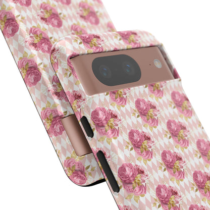 Rose Diamond Romance in Sienna - Tough Phone Case