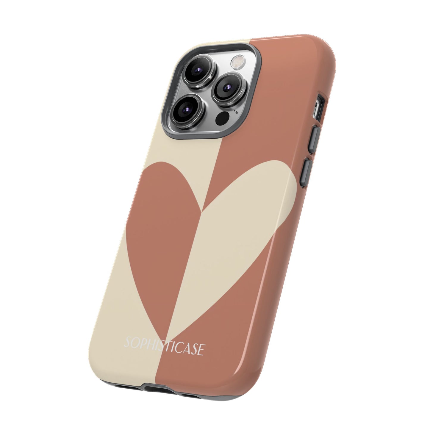 Be Mine in Brown and Cream - iPhone Case