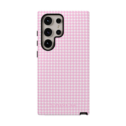 Tough Case - Houndstooth in Pink