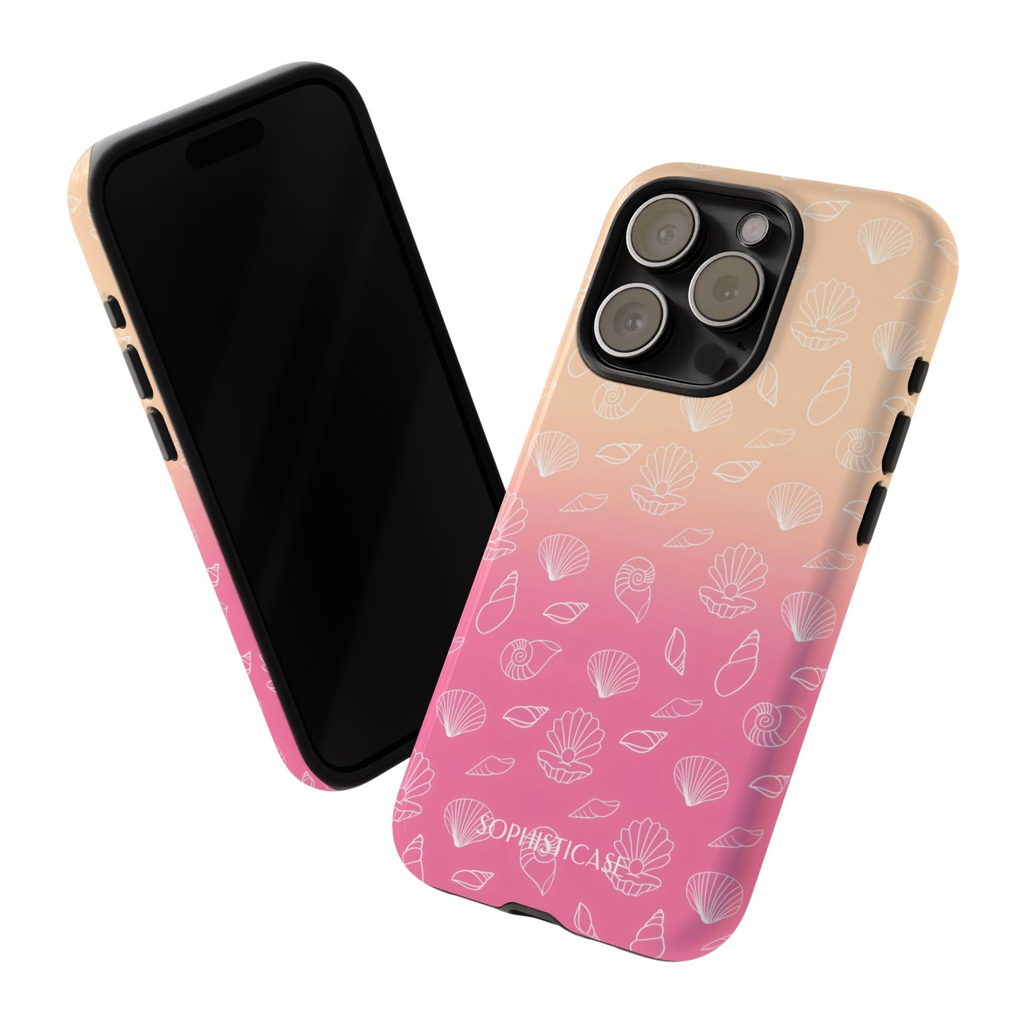 Seashell Society in Sandy Pink Sunset - iPhone Case