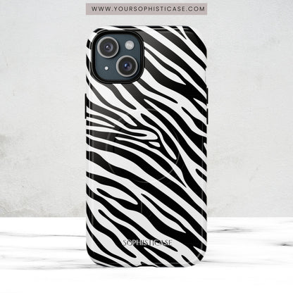 Dark Thoughts in Urban Zebra - iPhone Magsafe Case