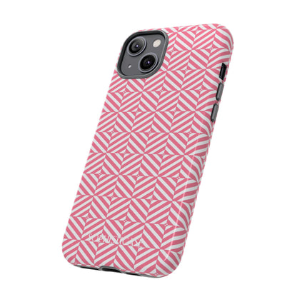 Illusions in Salmon - Dual Layer Shockproof Phone Case for iPhone, Google Pixel and Samsung Galaxy