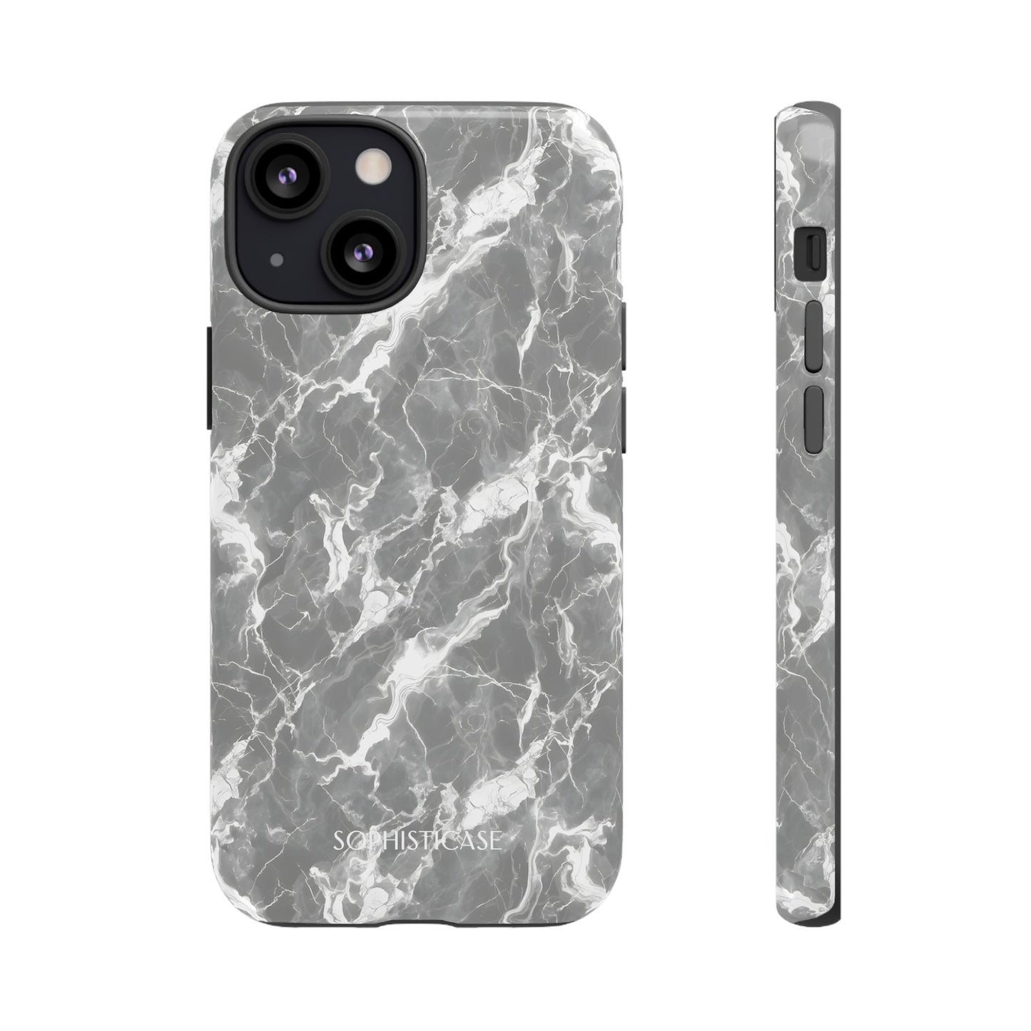 Marble Crush in Charcoal Grey - iPhone Case