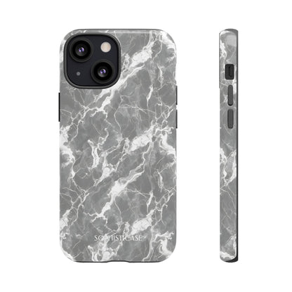 Marble Crush in Charcoal Grey - iPhone Case