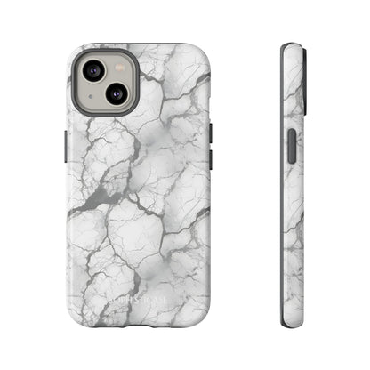 Marble Opulence in Charcoal Grey - iPhone Case