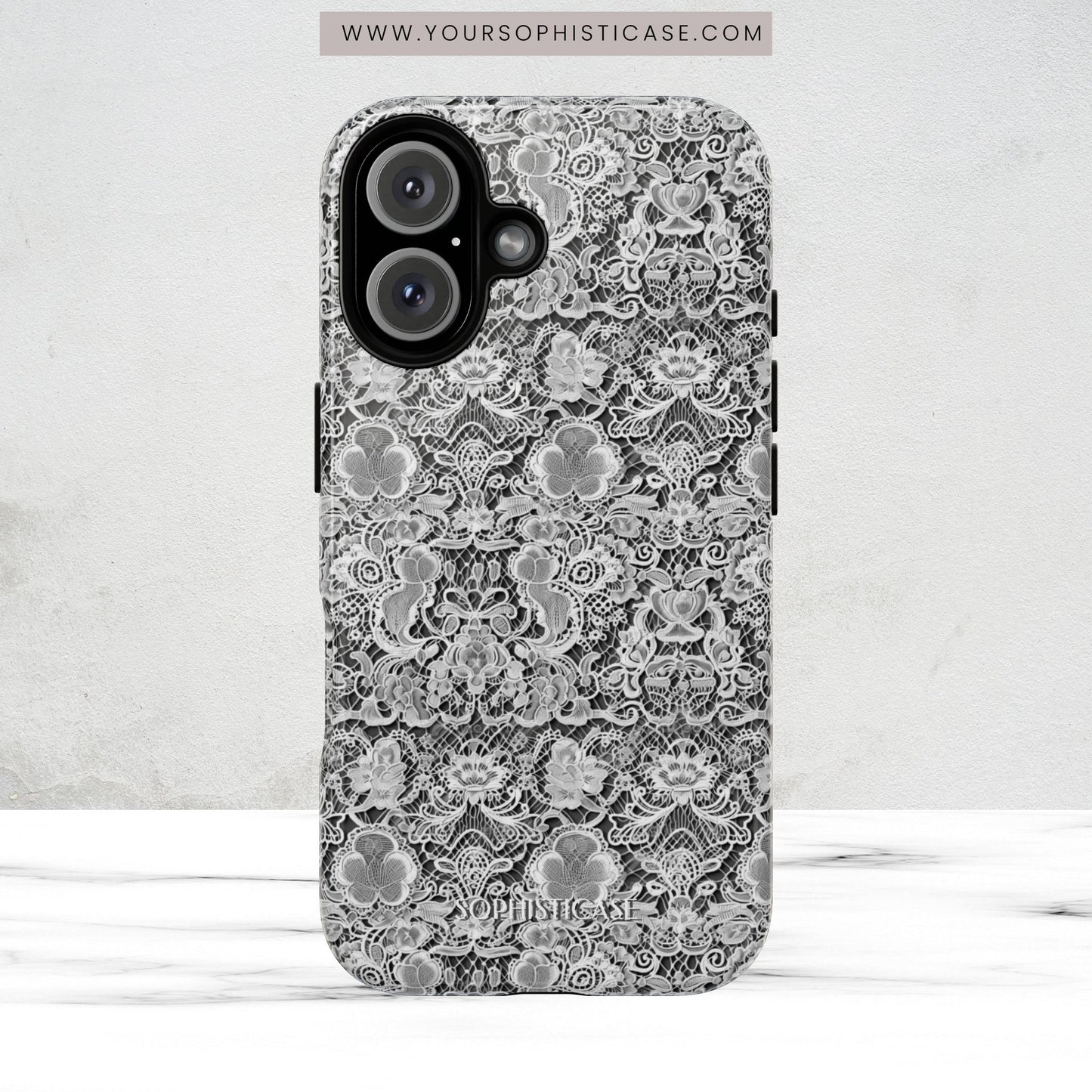 Luxe Lace in Black - Magsafe Case