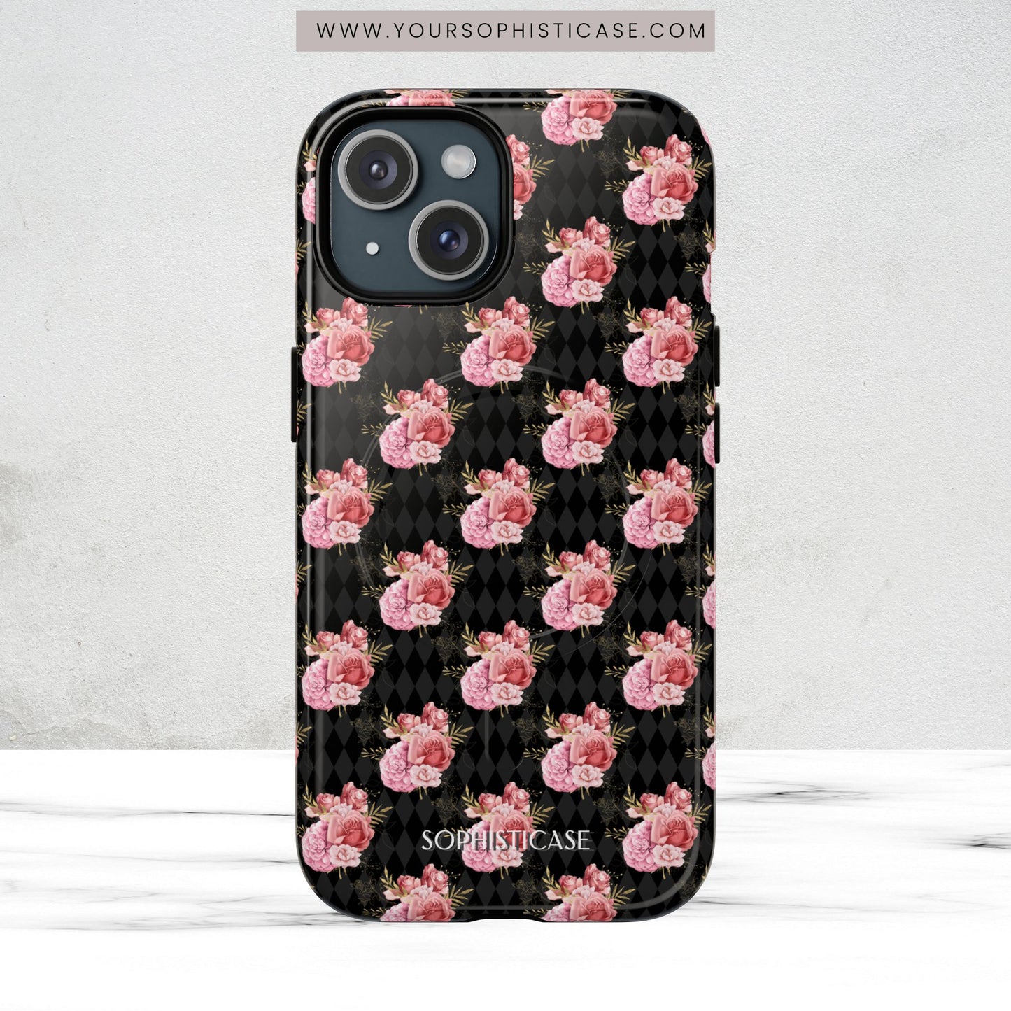 Rose Diamond Romance in Vivienne - Magsafe Case