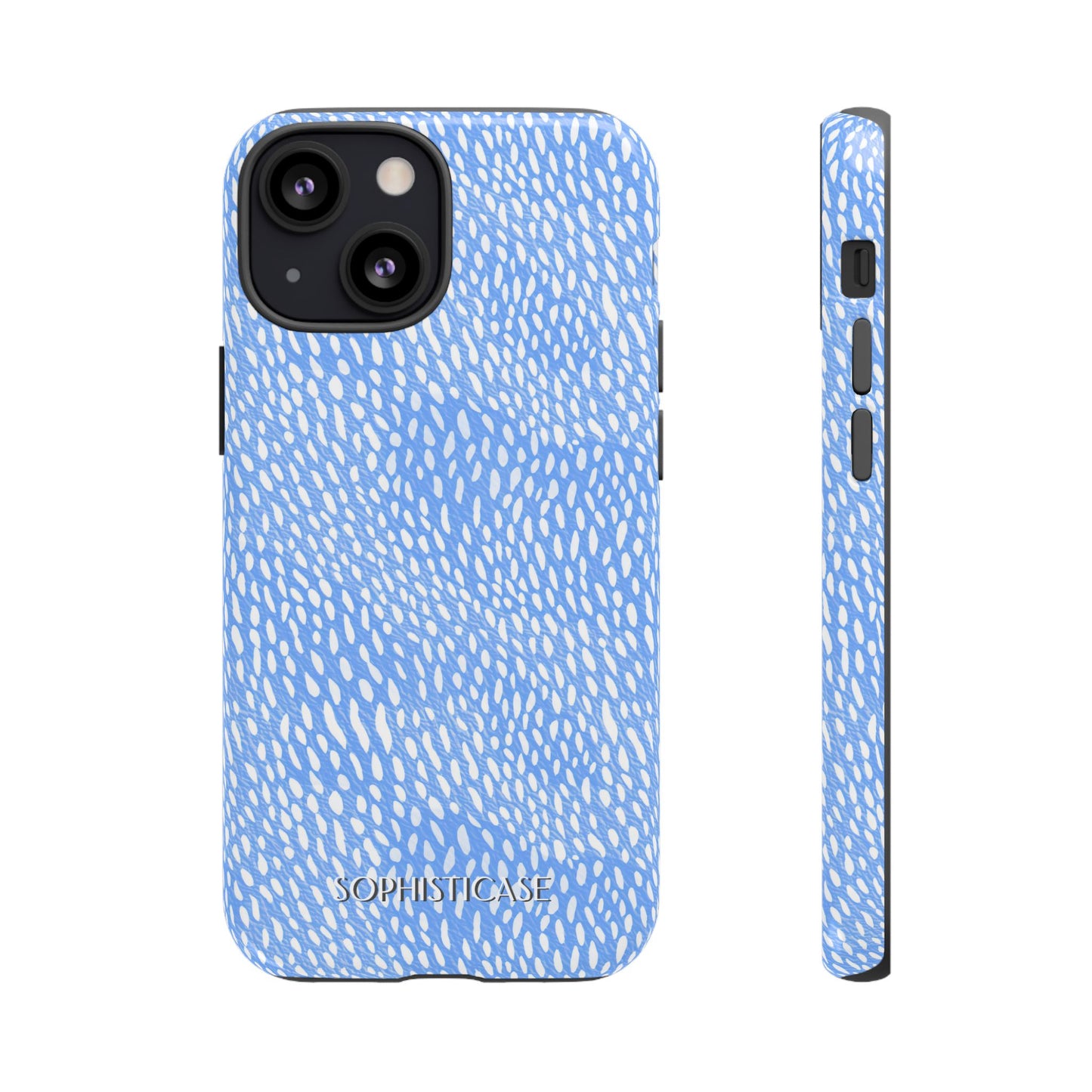 Oh Deer! in Blue - Protective Phone Case for iPhone