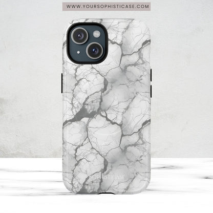Marble Opulence in Charcoal Grey - Magsafe Case