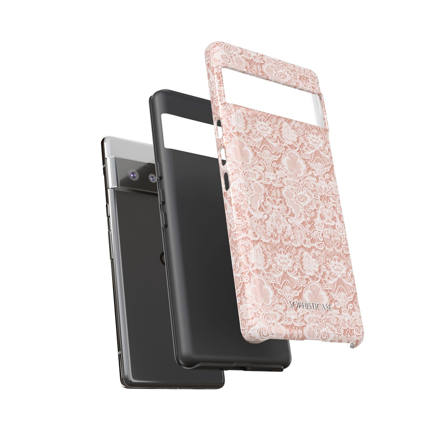Luxe Lace in Brown - iPhone Case, Samsung Galaxy Case, Google Pixel Case