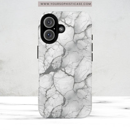Marble Opulence in Charcoal Grey - Magsafe Case