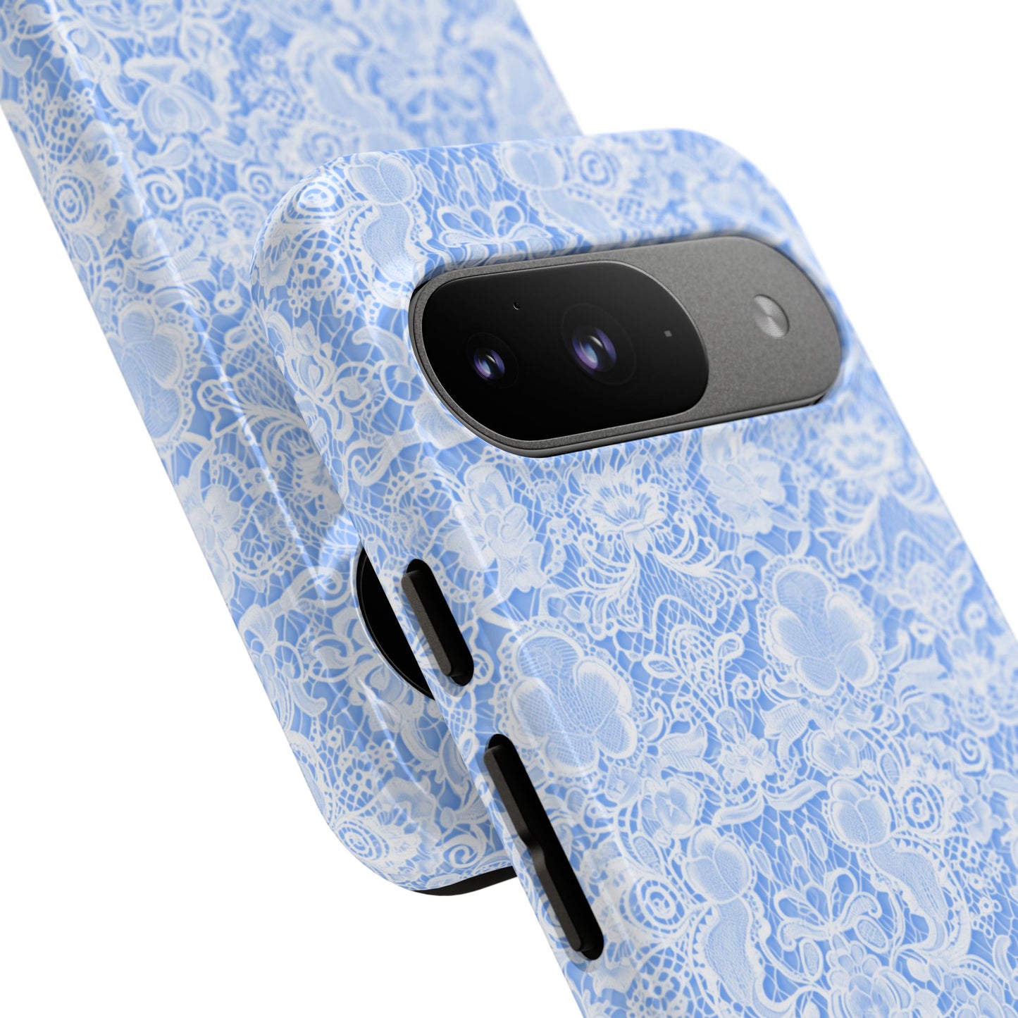 Luxe Lace in Blue - iPhone Case, Samsung Galaxy Case, Google Pixel Case