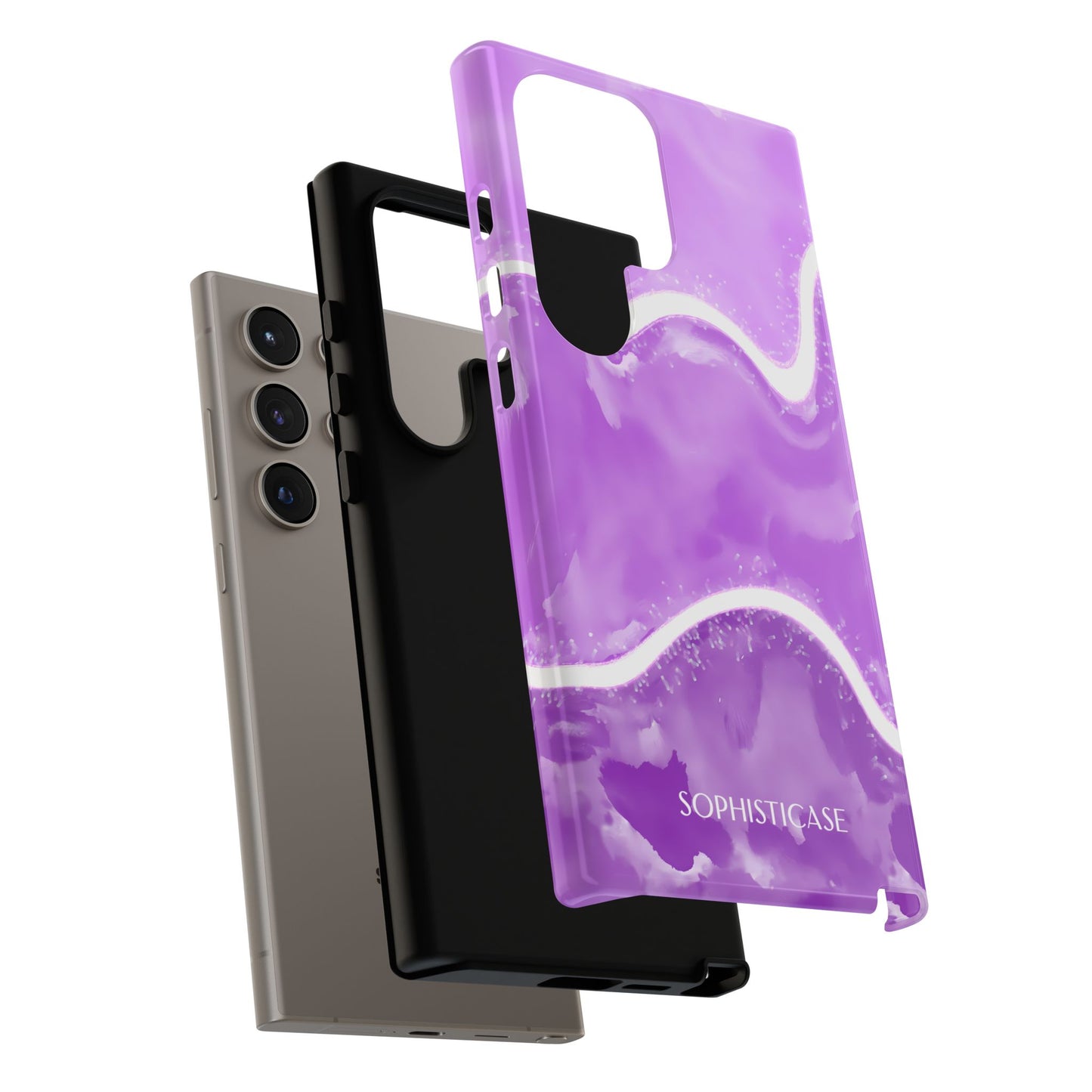 Serenity in Deep Purple - Protective Phone Case for Samsung Galaxy