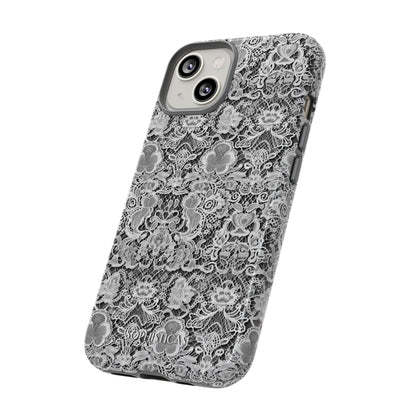 Luxe Lace in Black - Tough Phone Case